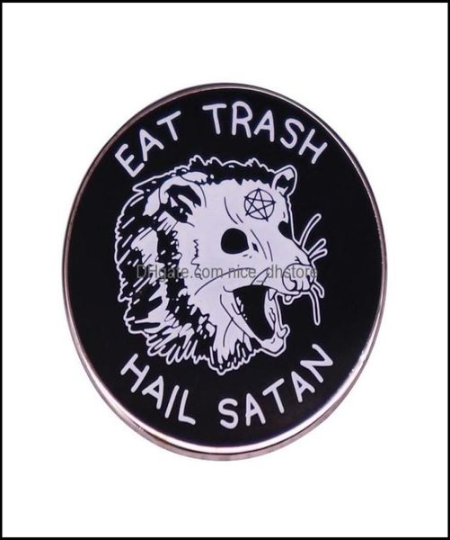 pinsbrooches jewelry eat trash hail satan occt possum enamel laple pin drop delivery 2021 dha5247479, Gray
pinsbrooches jewelry eat trash hail satan occt possum enamel laple pin drop delivery 2021 dha5247479, Gray