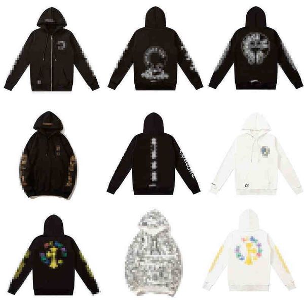 hoodie autumn and winter tide brand ch horseshoe sanskrit flower arm printing zipper jacket hooded sweater for men women lovers, Black
hoodie autumn and winter tide brand ch horseshoe sanskrit flower arm printing zipper jacket hooded sweater for men women lovers, Black