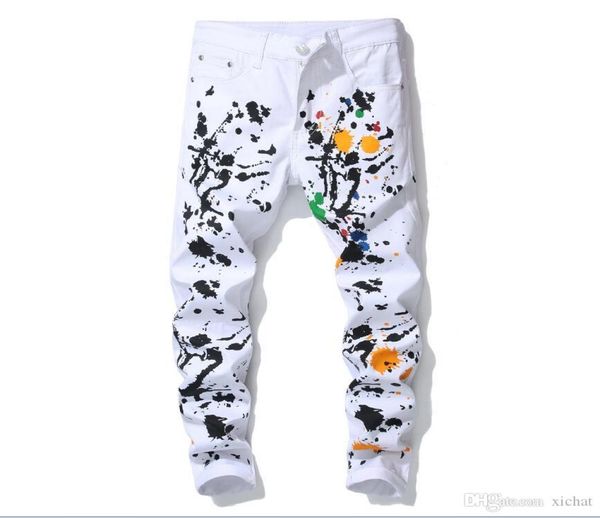 whole luxury fashion painting white jeans 2018 new designer men jeans famous brand slim fit mens printed jeans biker denim pan9579366, Blue
whole luxury fashion painting white jeans 2018 new designer men jeans famous brand slim fit mens printed jeans biker denim pan9579366, Blue