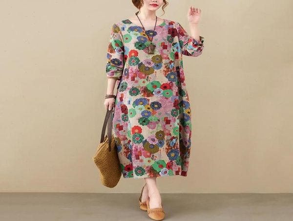 long sleeve cotton linen vintage print drs for women spring autumn loose casual midi dress robe femme elegant clothing64209986619077, Black;gray
long sleeve cotton linen vintage print drs for women spring autumn loose casual midi dress robe femme elegant clothing64209986619077, Black;gray