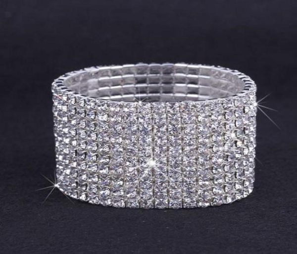 10pcs 10 rows wide austria cz rhinestone bracelet crystal elastic bangle wristband bracelet party jewelry xmas gift zau10103473675, Golden;silver
10pcs 10 rows wide austria cz rhinestone bracelet crystal elastic bangle wristband bracelet party jewelry xmas gift zau10103473675, Golden;silver