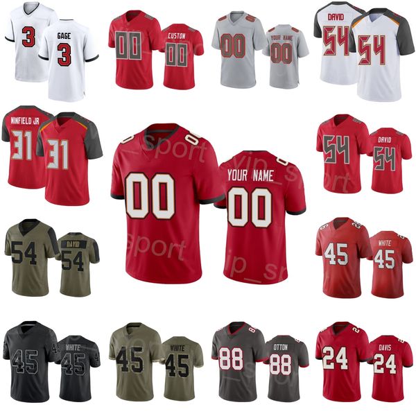 team football 45 devin white jersey 31 antoine winfield jr 24 carlton davis iii 3 russell gage 88 cade otton 54 lavonte david vapor untoucha, Black;red
team football 45 devin white jersey 31 antoine winfield jr 24 carlton davis iii 3 russell gage 88 cade otton 54 lavonte david vapor untoucha, Black;red