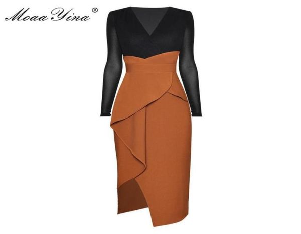 moaayina fashion designer dress spring women dress vneck long sleeve patchwork package buttocks ruffles asymmetrical dresses6438739, Black;gray
moaayina fashion designer dress spring women dress vneck long sleeve patchwork package buttocks ruffles asymmetrical dresses6438739, Black;gray