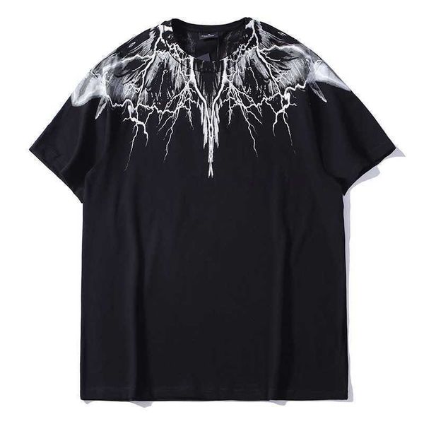 mb wings new lightning cotton t-shirt loose casual men's menswear collar fashion entity, White;black
mb wings new lightning cotton t-shirt loose casual men's menswear collar fashion entity, White;black