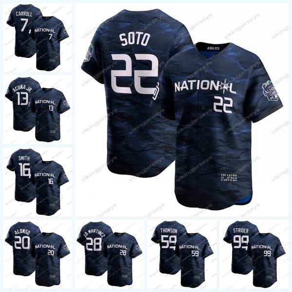 2023 all star game jersey 22 juan soto 51 david bednar 75 camilo doval 38 devin williams 71 josh hader 43 alexis diaz 0 marcus stroman 40 jo, Blue;black
2023 all star game jersey 22 juan soto 51 david bednar 75 camilo doval 38 devin williams 71 josh hader 43 alexis diaz 0 marcus stroman 40 jo, Blue;black
