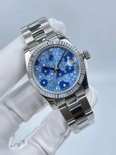 2023 fashion men's and women's diamond watch 31mm 36mm automatic mechanical stainless steel oyster perpetual couple gift wristwatc, Slivery;brown
2023 fashion men's and women's diamond watch 31mm 36mm automatic mechanical stainless steel oyster perpetual couple gift wristwatc, Slivery;brown
