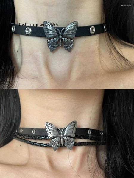 chokers choker punk butterfly shape rivets leather chokers necklace women vintage sweet cool party vacation personalized jewelry accessories, Golden;silver
chokers choker punk butterfly shape rivets leather chokers necklace women vintage sweet cool party vacation personalized jewelry accessories, Golden;silver