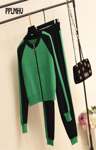 casual twopiece sweater cardigan jacket women autumn womens knitted suit fashion baseball sports zip and pants set 2107278306287, White
casual twopiece sweater cardigan jacket women autumn womens knitted suit fashion baseball sports zip and pants set 2107278306287, White