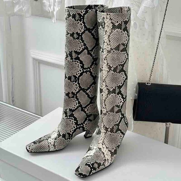 new davis knee high boots slip-on pointed toe stiletto heels women' luxury designer fashion ins booties crocodile patene leather sole s, Black
new davis knee high boots slip-on pointed toe stiletto heels women' luxury designer fashion ins booties crocodile patene leather sole s, Black