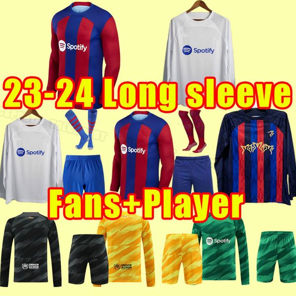 23 24 lewandowski soccer jerseys barcelona auba pedri ansu fati coutinho f.de jong dest gavi adama football shirts fans player version long, Black;yellow
23 24 lewandowski soccer jerseys barcelona auba pedri ansu fati coutinho f.de jong dest gavi adama football shirts fans player version long, Black;yellow