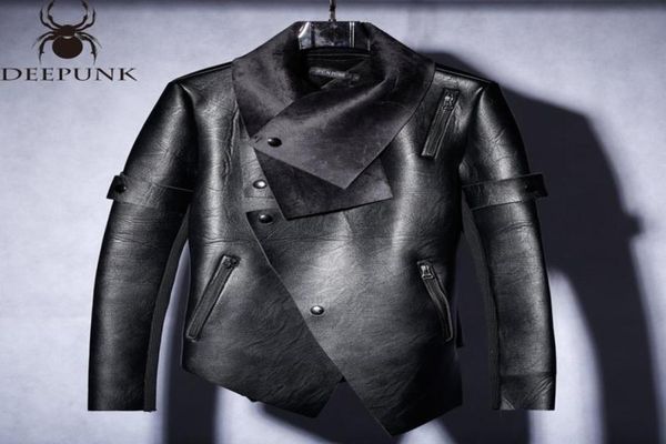 fashionnew 2018 leather men and velvet winter trend of irregular motorcycle jacket slim leather jacket men8101742, Black
fashionnew 2018 leather men and velvet winter trend of irregular motorcycle jacket slim leather jacket men8101742, Black