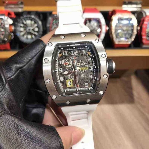 luxury mens mechanics watch richa milles wine barrel watch r rm030 series 2824 automatic mechanical white steel yellow tape men's
luxury mens mechanics watch richa milles wine barrel watch r rm030 series 2824 automatic mechanical white steel yellow tape men's