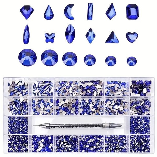 21grtids 4400pcs flat back blue nail rhinestones kit multi shapes glass crystal ab rhinestones for nail decoration mixed multi sizes 3d deco
21grtids 4400pcs flat back blue nail rhinestones kit multi shapes glass crystal ab rhinestones for nail decoration mixed multi sizes 3d deco