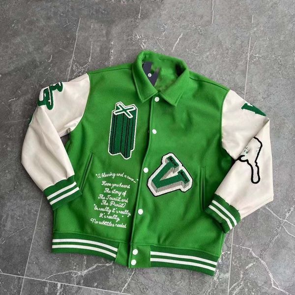 varsitys clothing mens luxurys designer jackets single breasted keep warm couple womens college sportswear green colorcasual streetwear oute, Black
varsitys clothing mens luxurys designer jackets single breasted keep warm couple womens college sportswear green colorcasual streetwear oute, Black
