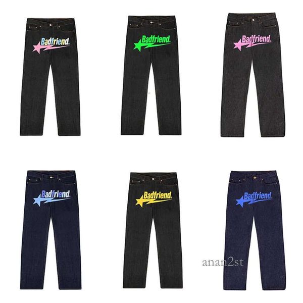 2023 designer mens jeans university y2k jeans badfriend hip hop letter printed black pants men women fashion casual rock wide foot, Blue
2023 designer mens jeans university y2k jeans badfriend hip hop letter printed black pants men women fashion casual rock wide foot, Blue