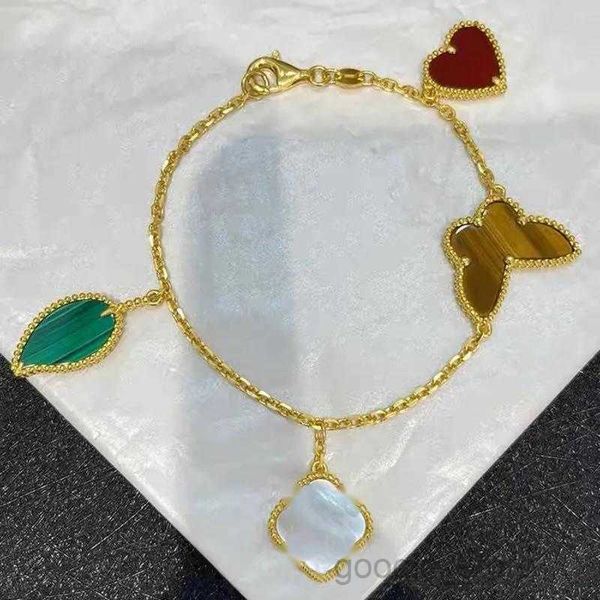 cjeweler frivoles clover bracelet classic red heart leaf butterfly luxury 18k gold bracelets girls valentine's day vanclee holidy party, Golden;silver
cjeweler frivoles clover bracelet classic red heart leaf butterfly luxury 18k gold bracelets girls valentine's day vanclee holidy party, Golden;silver