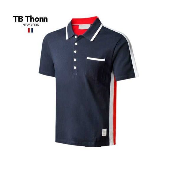trendy tb thonn american fashion contrast color polo shirt men's business casual short sleeve half polo t-shirt, Black;brown
trendy tb thonn american fashion contrast color polo shirt men's business casual short sleeve half polo t-shirt, Black;brown