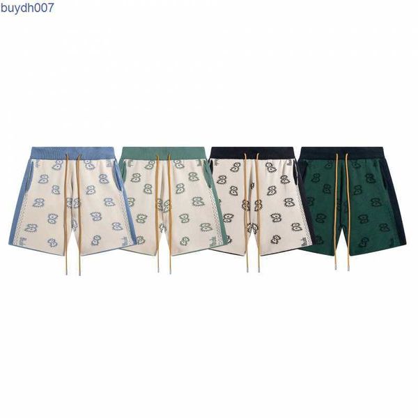 3m45 men's shorts rhude american high street cashew blossom colored knitted jacquard casual pants for loose quarter fashion, White;black
3m45 men's shorts rhude american high street cashew blossom colored knitted jacquard casual pants for loose quarter fashion, White;black