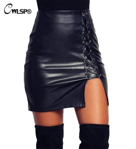 cwlsp black lace up pu leather spring summer womens side split pencil skirts vintage bodycon mini skirt qz1820 q1904263489206
cwlsp black lace up pu leather spring summer womens side split pencil skirts vintage bodycon mini skirt qz1820 q1904263489206
