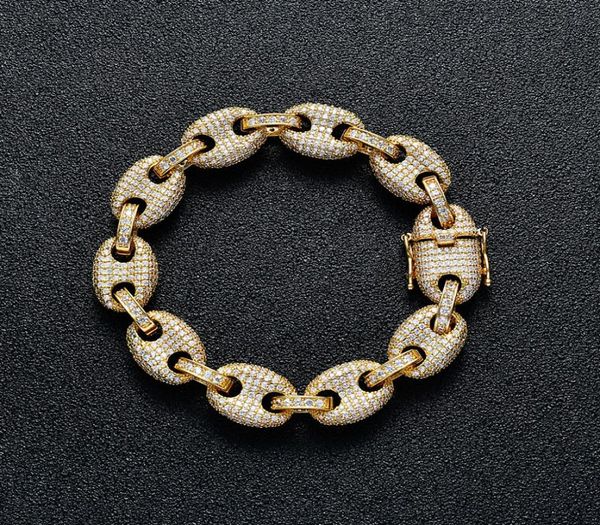 12mm wide hip hop cz stone paved bling iced out solid coffee beans link chain bracelets for men women fashion rapper jewelry6069000, Black
12mm wide hip hop cz stone paved bling iced out solid coffee beans link chain bracelets for men women fashion rapper jewelry6069000, Black
