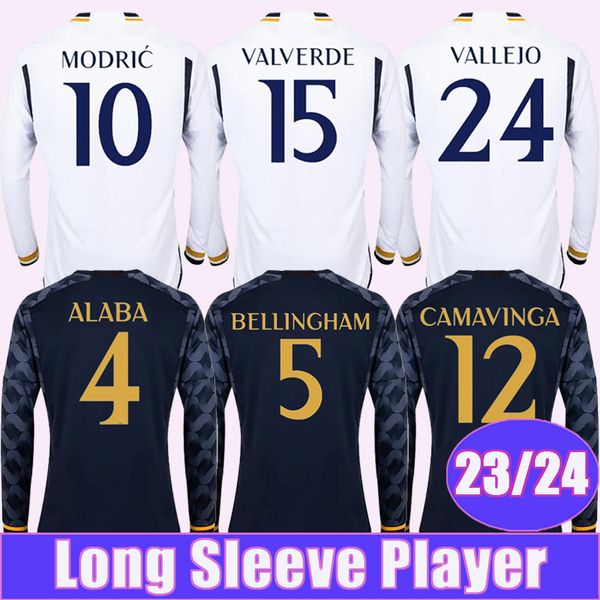 23 24 bellingham modric tchouameni player version mens soccer jerseys alaba vini jr. kroos rodrygo camavinga valverde home long sleeves foot, Black;yellow
23 24 bellingham modric tchouameni player version mens soccer jerseys alaba vini jr. kroos rodrygo camavinga valverde home long sleeves foot, Black;yellow