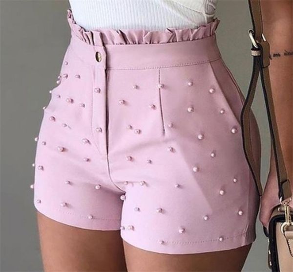 fashion solid color high waist button ruffled beaded summer women shorts 22207044252286, White;black
fashion solid color high waist button ruffled beaded summer women shorts 22207044252286, White;black