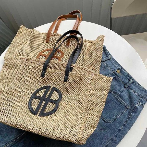 large capacity shopping bags contrast color holiday beach bag woven designer handbag underarm shoulder bags 230310
large capacity shopping bags contrast color holiday beach bag woven designer handbag underarm shoulder bags 230310