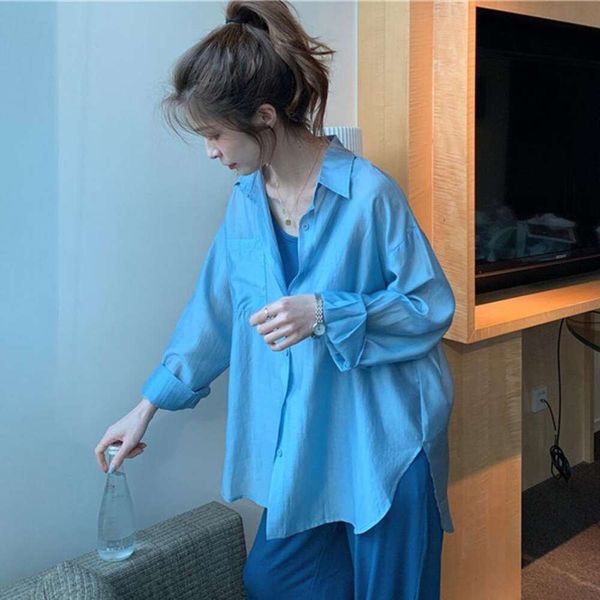hong kong style sunblock shirt for women versatile summer thin design niche light familiar white long sleeved
hong kong style sunblock shirt for women versatile summer thin design niche light familiar white long sleeved