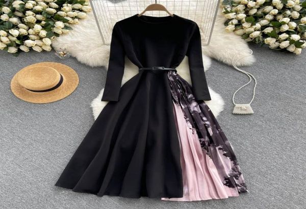 new autumn casual solid slim lady full dress a line o neck chiffon pullover midcalf high waist women dresses 20222275962, White;black
new autumn casual solid slim lady full dress a line o neck chiffon pullover midcalf high waist women dresses 20222275962, White;black
