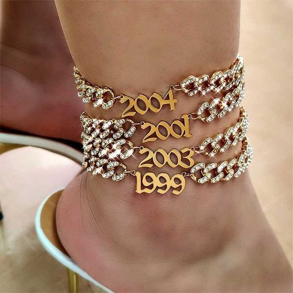 fashion birth year number anklets bracelet leg foot jewelry bling rhinestone cuban chain anklet for women friend gifts 230719, Red;blue
fashion birth year number anklets bracelet leg foot jewelry bling rhinestone cuban chain anklet for women friend gifts 230719, Red;blue