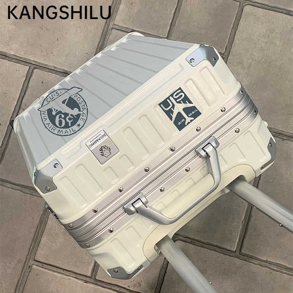 kangshilu 20-inch suitcase on wheels handbag women carry-on aluminum trolley travel bag waterproof luggage alloy trolle
kangshilu 20-inch suitcase on wheels handbag women carry-on aluminum trolley travel bag waterproof luggage alloy trolle