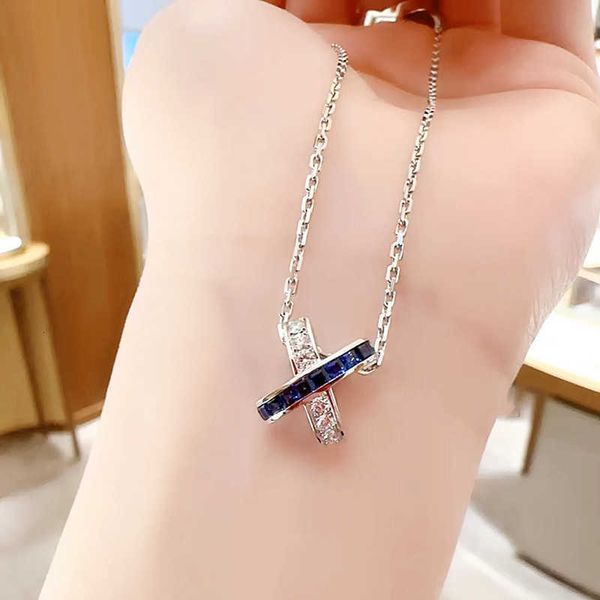 fashion designer chaumet new beauty edge series lifetime cross blue stone necklace women's x pendant colored x-shaped couple ring colla, Black
fashion designer chaumet new beauty edge series lifetime cross blue stone necklace women's x pendant colored x-shaped couple ring colla, Black