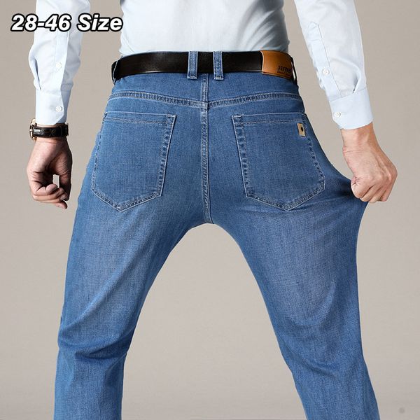 men s jeans straight plus size 42 44 spring autumn business classic cotton elasticity trousers casual denim pants clothing 230814, Blue
men s jeans straight plus size 42 44 spring autumn business classic cotton elasticity trousers casual denim pants clothing 230814, Blue