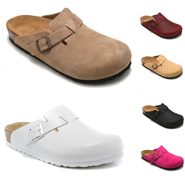 boston clogs designer slippers claquette pantoufle for men women oiled leather suede footbed lining black brown red autumn winter bk slides
boston clogs designer slippers claquette pantoufle for men women oiled leather suede footbed lining black brown red autumn winter bk slides