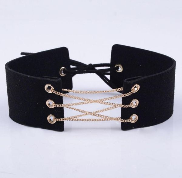 whole women syede lace up choker necklace thick 5 color velvet corset leather choker collares wrap clavicle gothic choker2210155, Golden;silver
whole women syede lace up choker necklace thick 5 color velvet corset leather choker collares wrap clavicle gothic choker2210155, Golden;silver