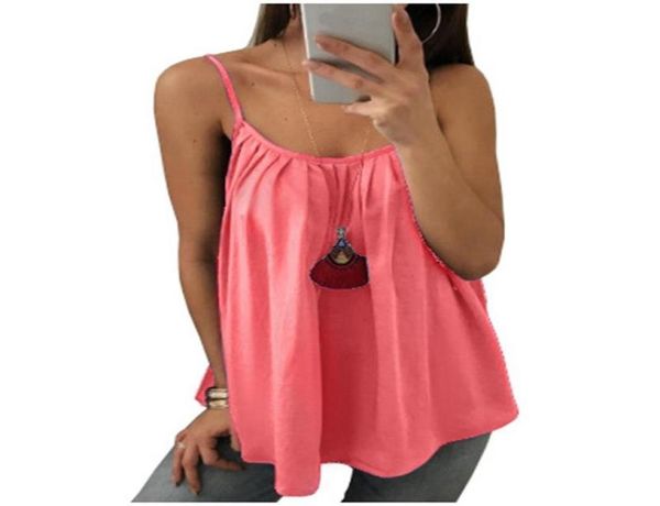 8 colors summer women sleeveless blouse pleated plus size tee shirts loose spaghetti strap chiffon vest tunic7628877, White
8 colors summer women sleeveless blouse pleated plus size tee shirts loose spaghetti strap chiffon vest tunic7628877, White