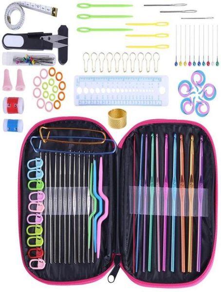 100pcs diy aluminum crochet hook knitting needles set with case handle knit weave craft yarn stitches sewing tools notions 1340022, Black
100pcs diy aluminum crochet hook knitting needles set with case handle knit weave craft yarn stitches sewing tools notions 1340022, Black