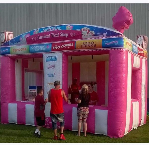 5x3m customized concession stand tent inflatable candy floss ticket changing booth ice cream popcorn cold drink sell room balloon with blowe
5x3m customized concession stand tent inflatable candy floss ticket changing booth ice cream popcorn cold drink sell room balloon with blowe