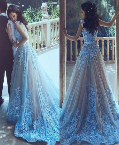 sky blue 3d flower arabic women prom dresses with waist sash formal 2017 evening party dress long tulle jewel neck vestido de fest7037301, Black
sky blue 3d flower arabic women prom dresses with waist sash formal 2017 evening party dress long tulle jewel neck vestido de fest7037301, Black