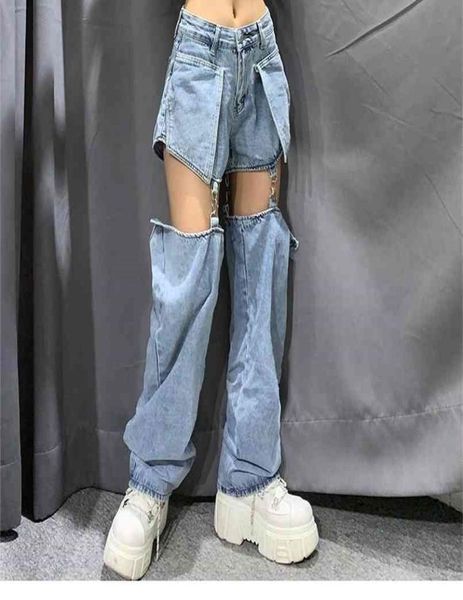 high street jean splice wide leg trousers hiphop cotton loose retro chain removable cool girls denim pants 2108098978882, Blue
high street jean splice wide leg trousers hiphop cotton loose retro chain removable cool girls denim pants 2108098978882, Blue