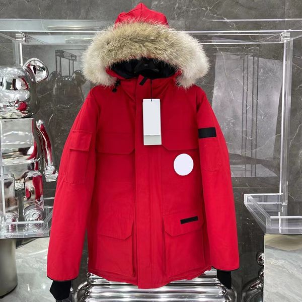 designer winter down jacket men women fashion trend fur parkas lovers thickened warmth feather waterproof warm outdoor coat white red, Black
designer winter down jacket men women fashion trend fur parkas lovers thickened warmth feather waterproof warm outdoor coat white red, Black