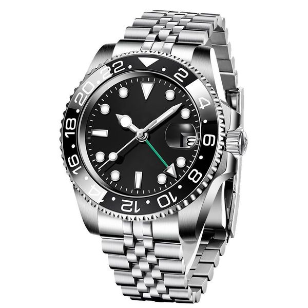 men women watch 41mm mechanical automatic watch ceramic bezel sapphire watche gliding clasp movement watches blue luminous gmt wristwatches, Slivery;golden
men women watch 41mm mechanical automatic watch ceramic bezel sapphire watche gliding clasp movement watches blue luminous gmt wristwatches, Slivery;golden