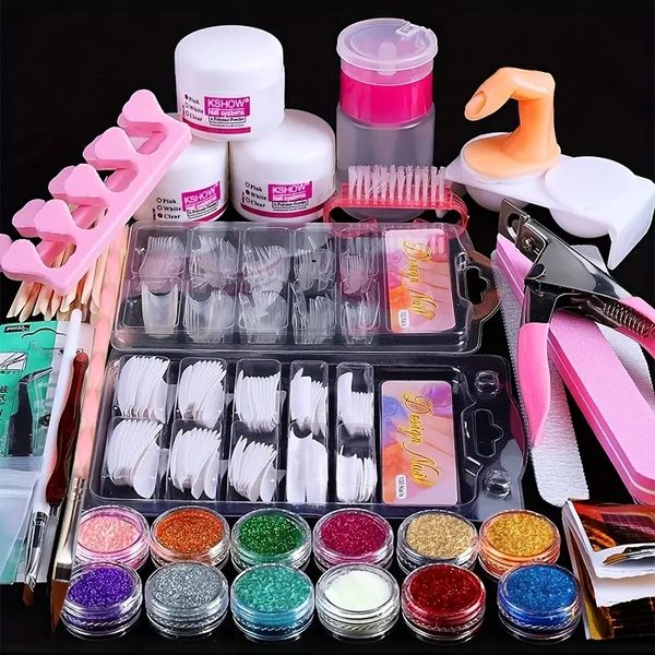 nail kit set professional acrylic with everything, 12 glitter acrylic powder kit nail art tips nail art decoration, diy nail art tool nail s
nail kit set professional acrylic with everything, 12 glitter acrylic powder kit nail art tips nail art decoration, diy nail art tool nail s
