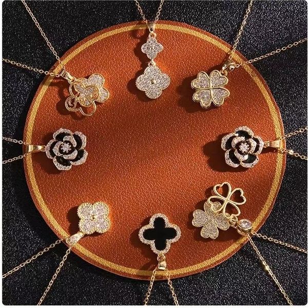 japanese and korean zircon double sided four leaf grass necklace for women in ins style, design for high grade titanium steel jewelry pendan, Golden;silver
japanese and korean zircon double sided four leaf grass necklace for women in ins style, design for high grade titanium steel jewelry pendan, Golden;silver