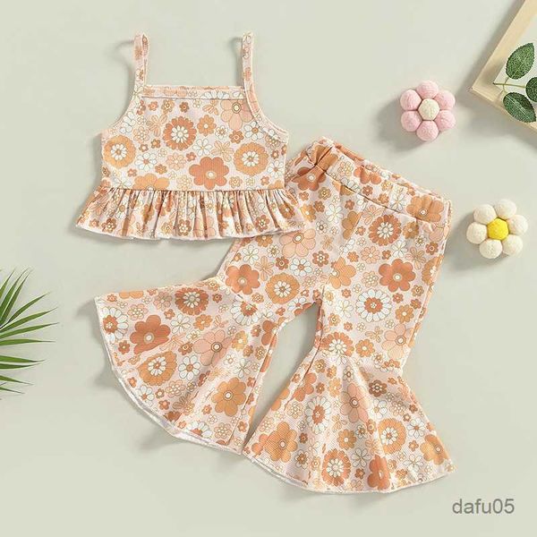 clothing sets toddler girls summer outfit sets sleeveless backless sling vest + floral flared pants r230814, White
clothing sets toddler girls summer outfit sets sleeveless backless sling vest + floral flared pants r230814, White