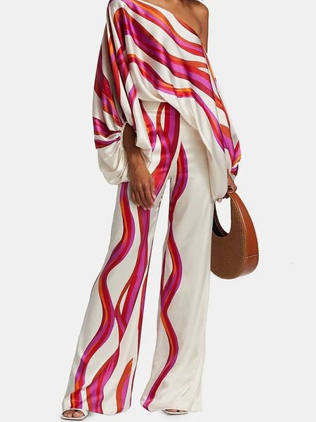 women's two piece pants spring blouse trousers women's suit elegant striped off shoulder lantern sleeve sets elastic high waist pa, White
women's two piece pants spring blouse trousers women's suit elegant striped off shoulder lantern sleeve sets elastic high waist pa, White