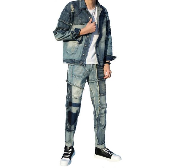new tracksuits fashion style blue men sets spliced denim jackets and jeans two piece set autumn winter long sleeve mens clohing9025965, Gray
new tracksuits fashion style blue men sets spliced denim jackets and jeans two piece set autumn winter long sleeve mens clohing9025965, Gray