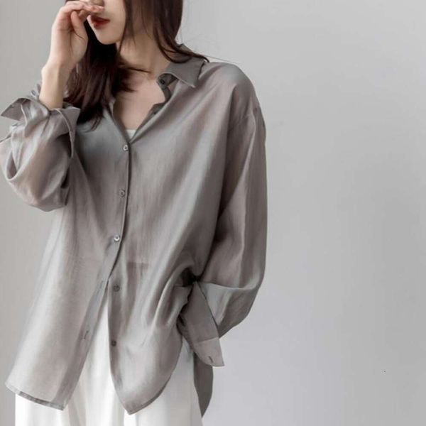shirt womens summer long sleeve sunscreen coat all match commute loose comfortable thin top, White
shirt womens summer long sleeve sunscreen coat all match commute loose comfortable thin top, White