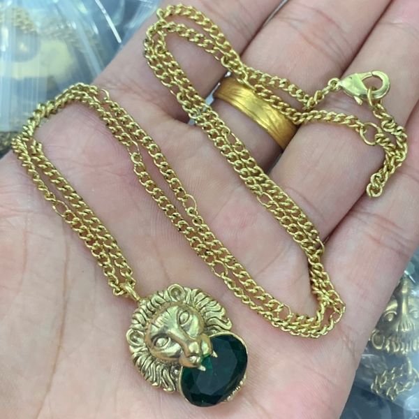 luxury design silver gold chain classic fashion lion head with diamond necklace retro couple neck chains necklaces jewelry gift cgn2 --24
luxury design silver gold chain classic fashion lion head with diamond necklace retro couple neck chains necklaces jewelry gift cgn2 --24