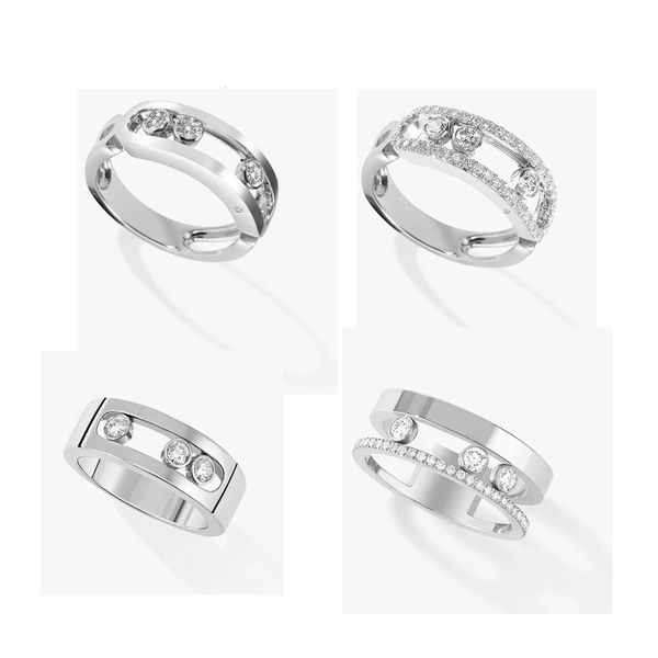wedding rings french luxury jewelry 925 sterling silver couple ring electroplating gold three diamond mobile ring move romane 230814, Slivery;golden
wedding rings french luxury jewelry 925 sterling silver couple ring electroplating gold three diamond mobile ring move romane 230814, Slivery;golden